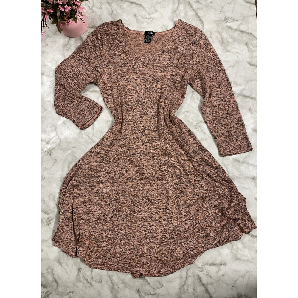 VINTAGE Y2K Rue 21 Women's Juniors Knee Lenght Dress Women's Sz M Pink Pullover